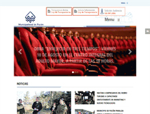 Tablet Screenshot of municipalidadpucon.cl